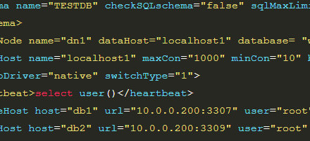 MyCAT读写分离及高可用配置-MySQL学习笔记